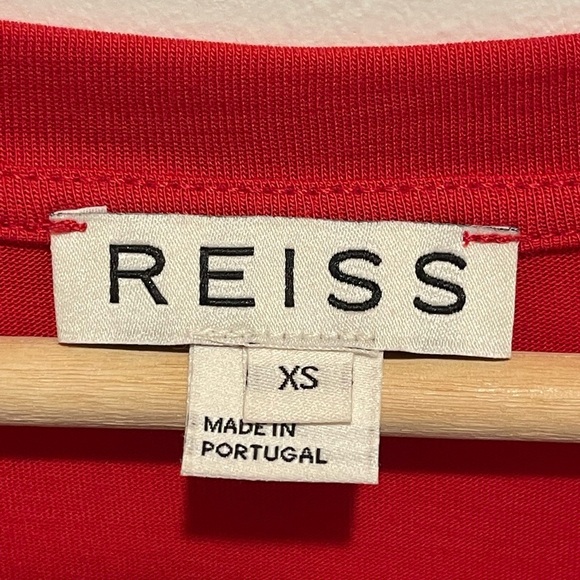 REISS Reformation Red Crop Fitted Tee size XS - Picture 2 of 4